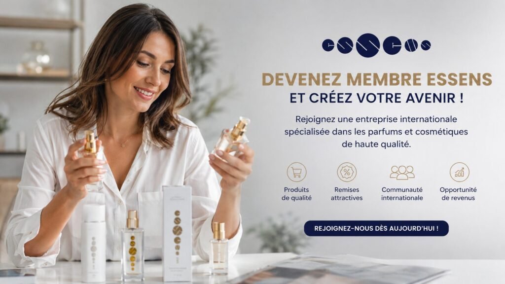 Promotion de soins et parfums élégants